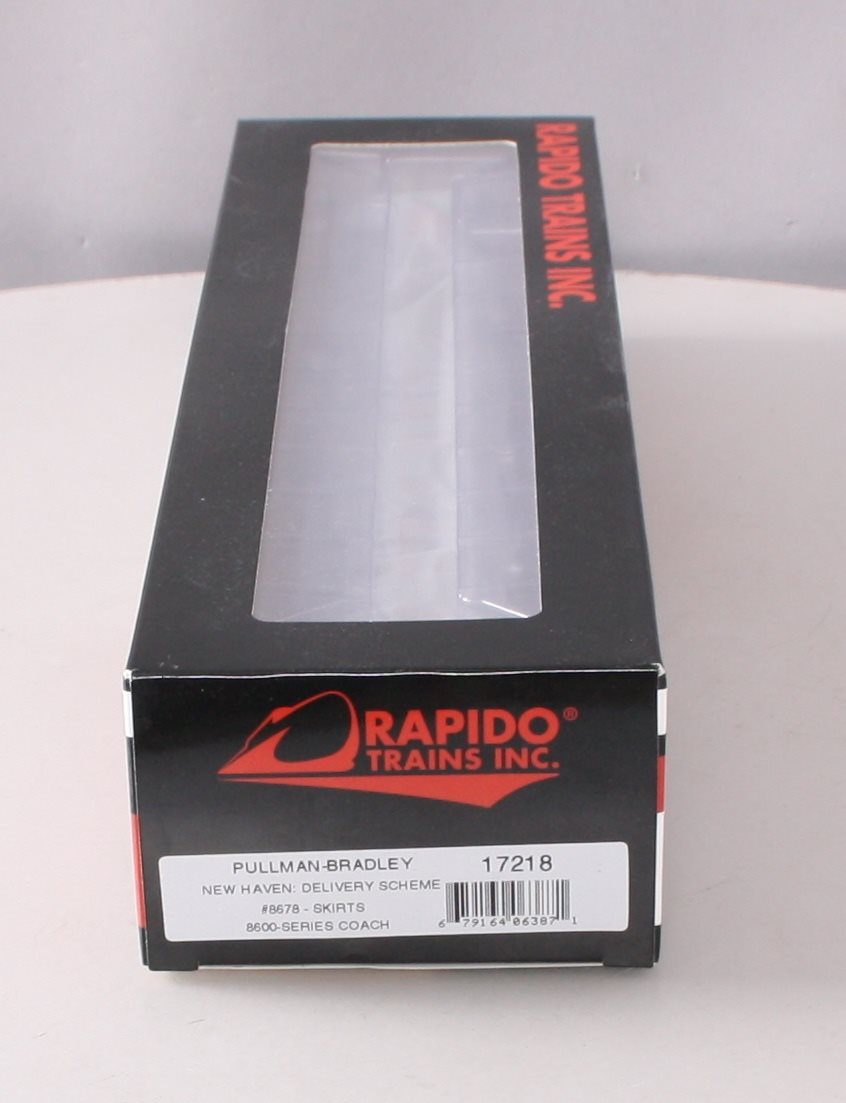 Rapido Trains 017218 HO New Haven Pullman-Bradley 8600-Series Coach Car #8678