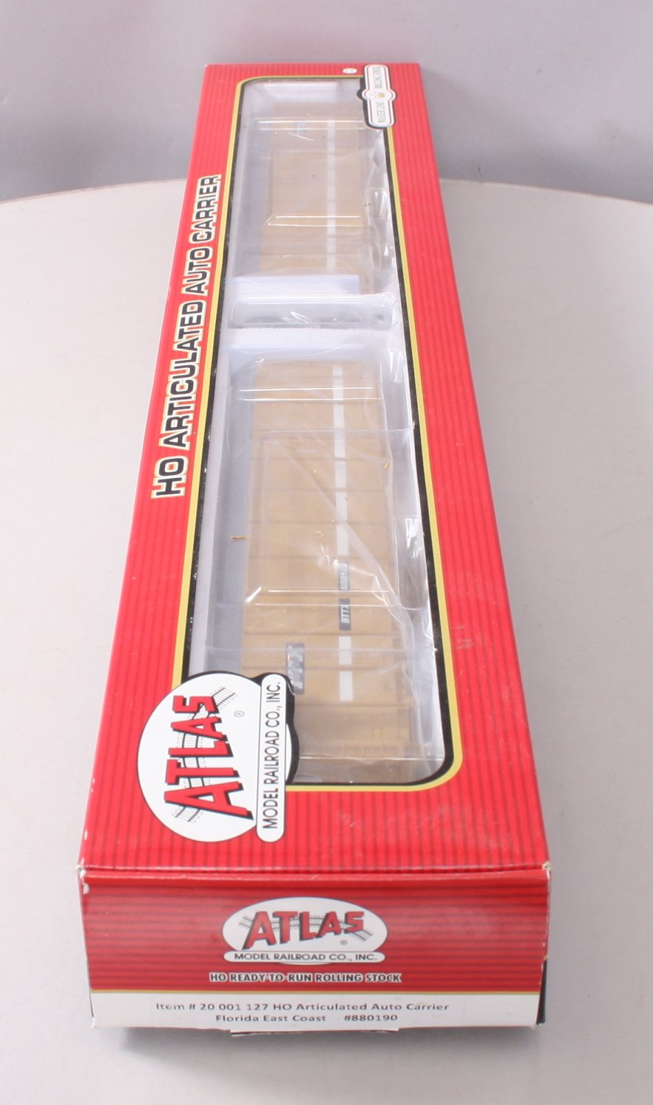 Atlas 20001127 HO Scale Florida East Coast Articulated Auto Carrier TTX #880190