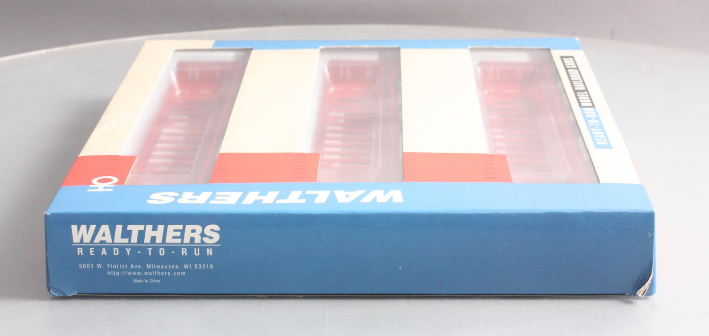 Walthers 932-34113 HO Scale Canadian Pacific 72' Center Beam Flatcar 3 Pack