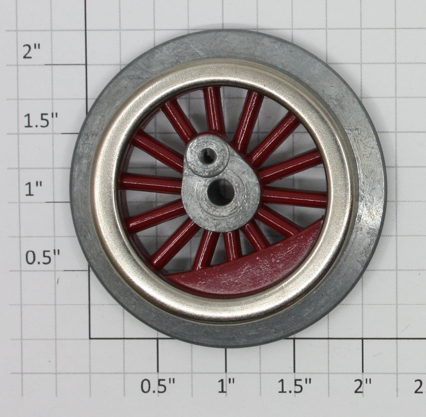 Ives 302 2" Red Steam Gear Wheel