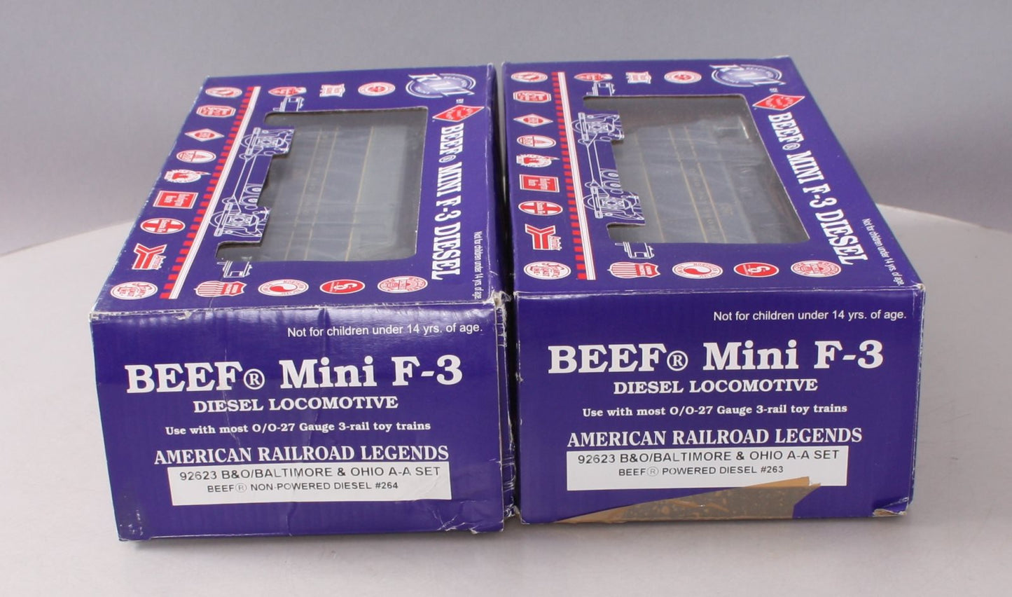 RMT 92623 O Gauge Baltimore & Ohio BEEF A-A Diesel Locomotive Set