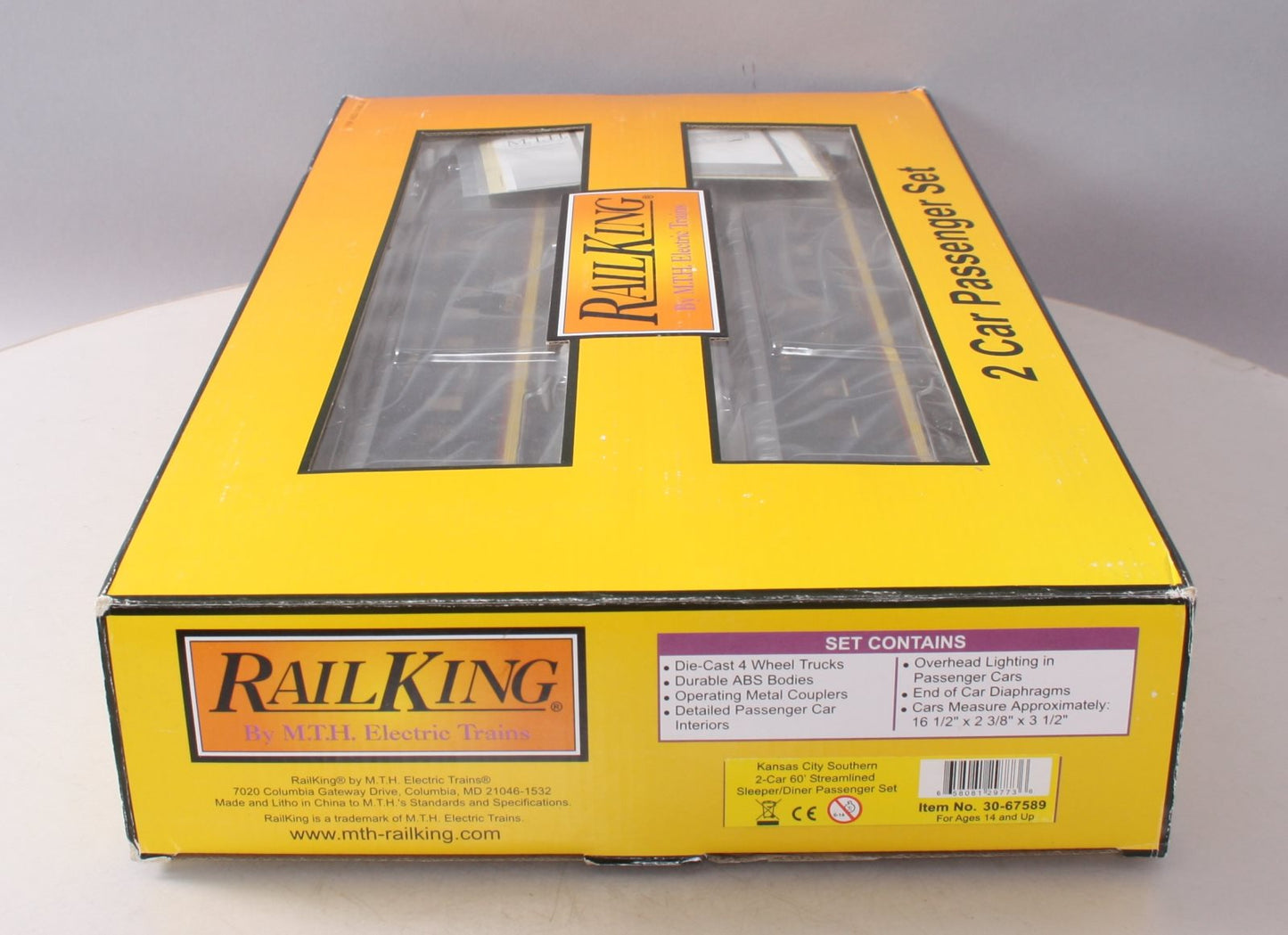 MTH 30-67589 KCS 2 Car 60' Sleeper/Diner