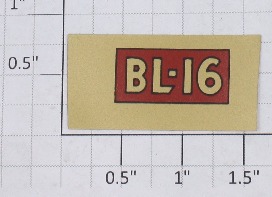 Buddy L BL-16 Buddy "L" Decal