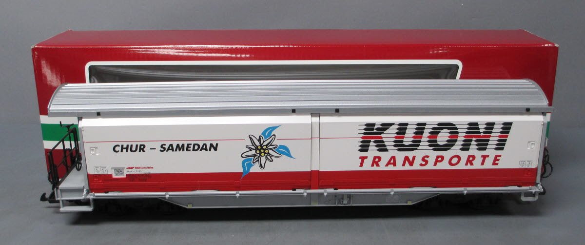LGB 45570 G Scale RhB Sliding Wall Boxcar – Trainz