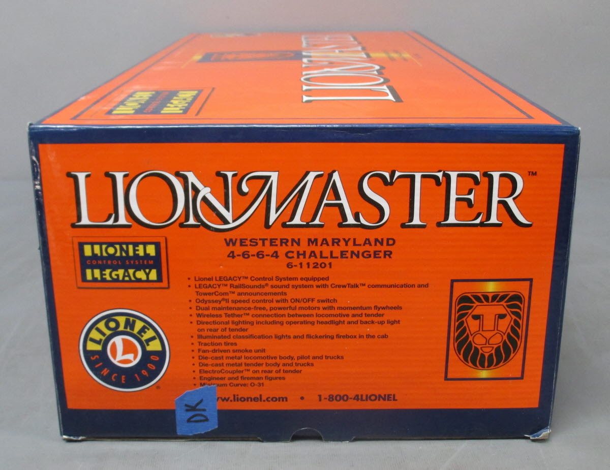 Lionel 6-11201 O Gauge WM 4-6-6-4 Challenger Steam Locomotive & Tender #1204