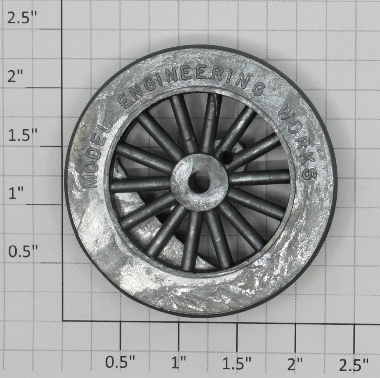 American Flyer Ives 4694-1 Black Spoked 2-3/8" Std. Gauge Steam Loco Plain Wheel