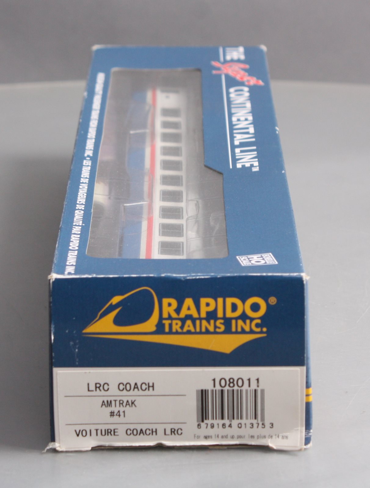 Rapido Trains 108011 HO Scale Amtrak Super Continental Line LRC Coach Car #41