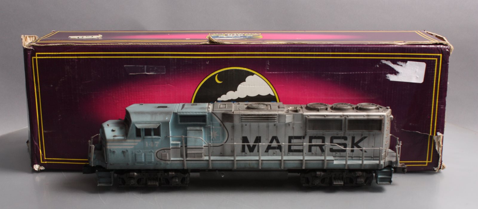 MTH 20-2181-1 O Weathered Maersk GP60M Diesel Engine w/Proto