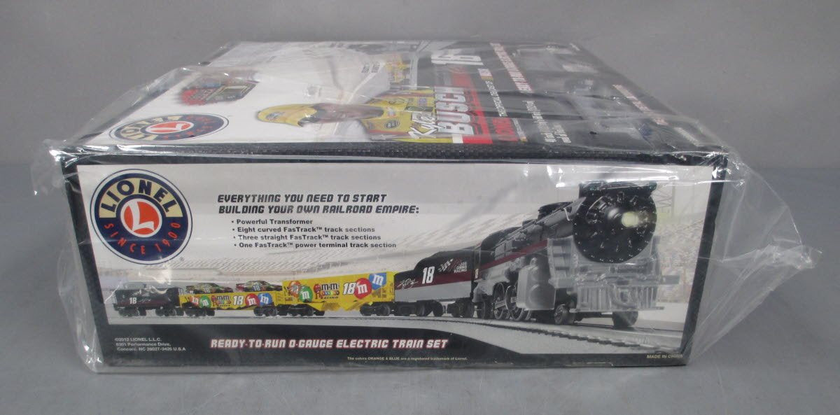 Lionel T1828TRAIN Kyle Busch #18 NASCAR O Gauge Steam Train Set