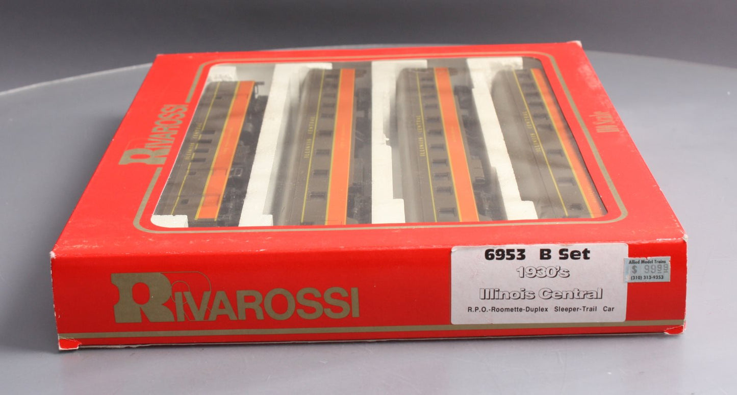 Rivarossi 6953 HO Illinois Central 1930‘s 4-Car Passenger Set (Set B)
