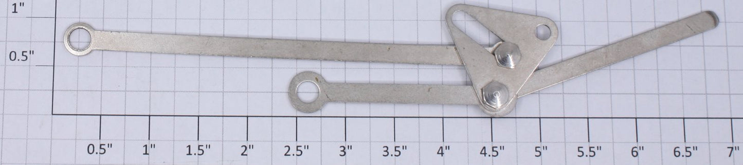 American Flyer 4000-20 M.E.W RH Hex Triangle Valve Gear Assembly-Complete