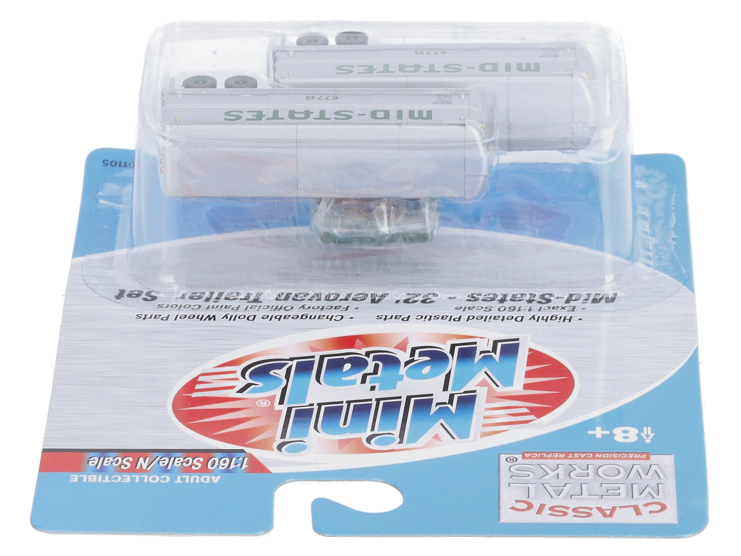 Classic Metal Works 51105 N Mini Metals Mid-States Aerovan Trailers (Pack of 2)