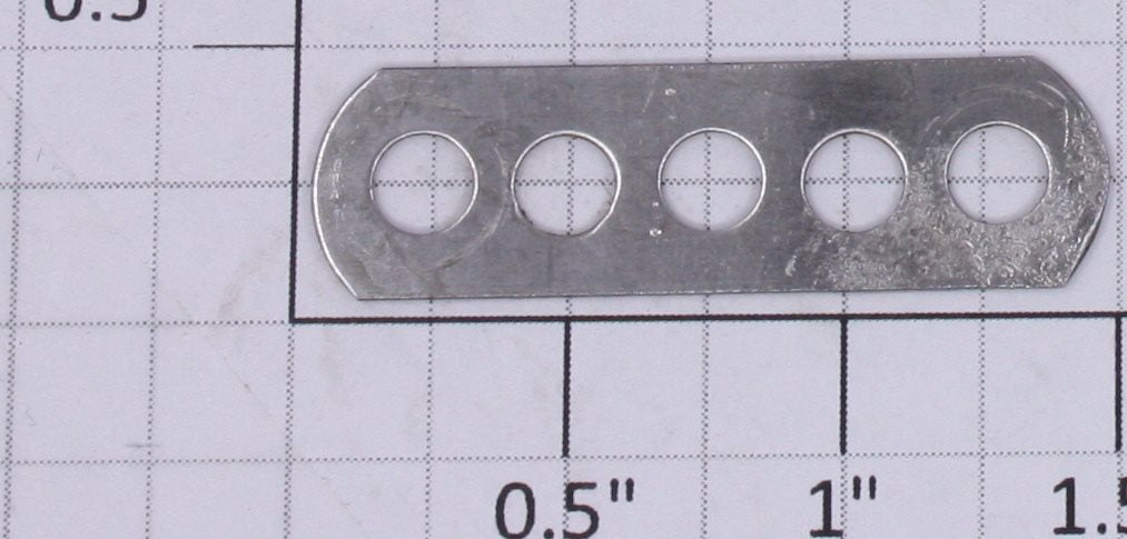 Gilbert 1931-11 Straight Nickel 5-Hole Metal Strip for Hudson Erector Loco