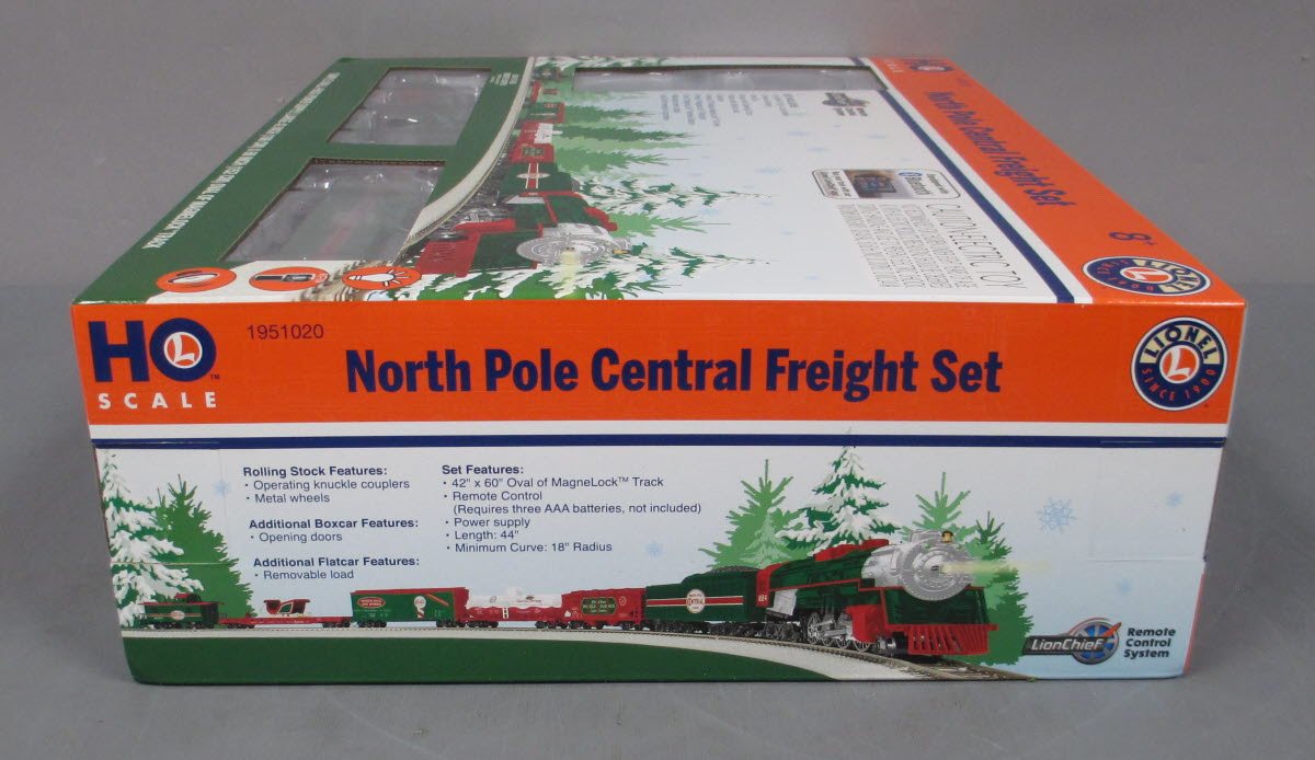 Lionel 1951020 HO Scale North Pole Central Freight LionecChief Steam Train Set