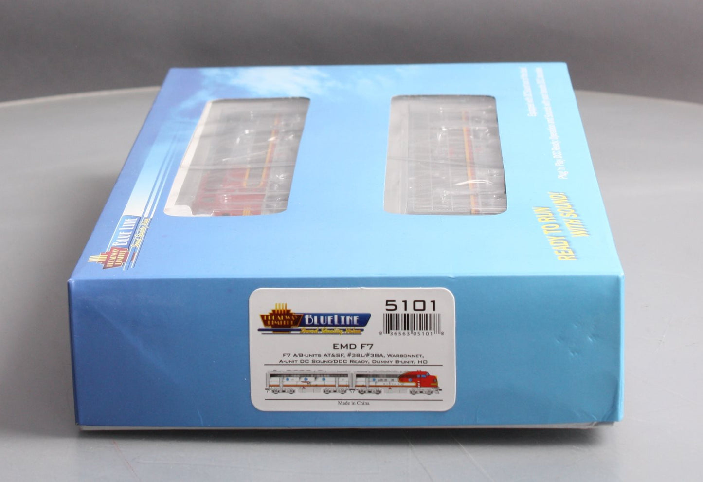 Broadway Limited 5101 HO ATSF EMD F7A-Unpowered B Set w/ DC&DCC #38L/38A