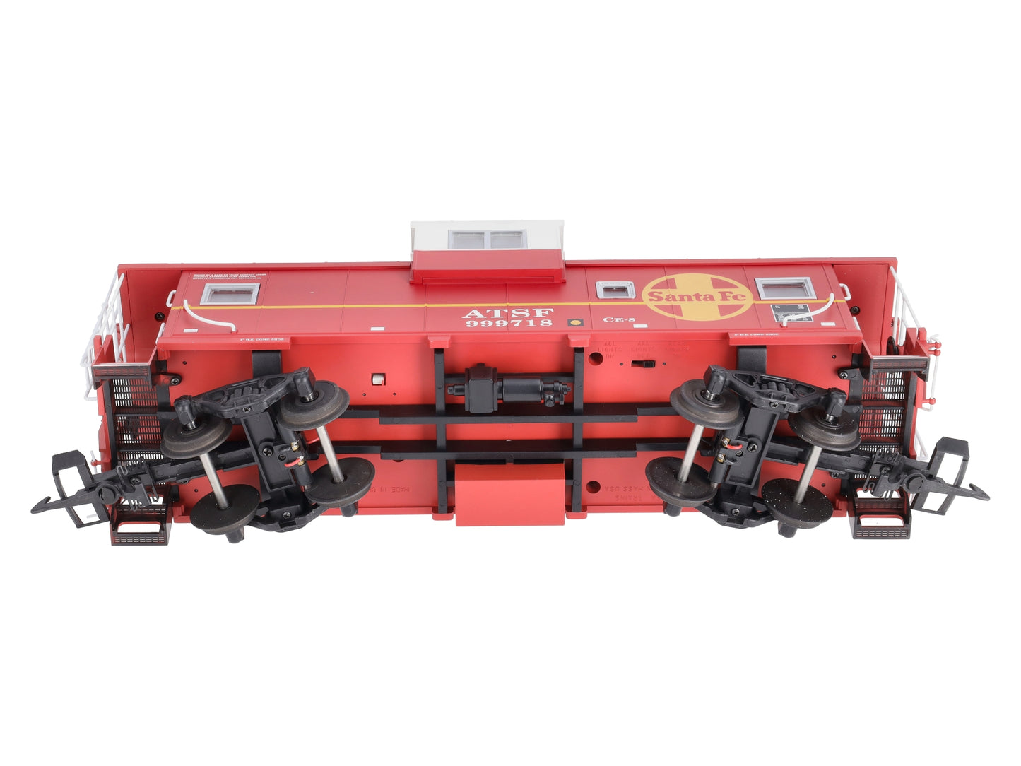 USA Trains 12123 G Atchison, Topeka & Santa Fe Extended Vision Caboose #999718