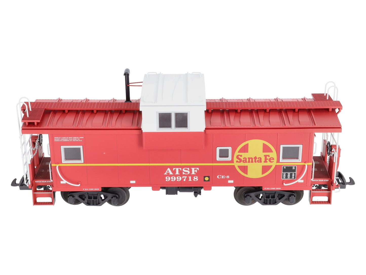 USA Trains 12123 G Atchison, Topeka & Santa Fe Extended Vision Caboose #999718