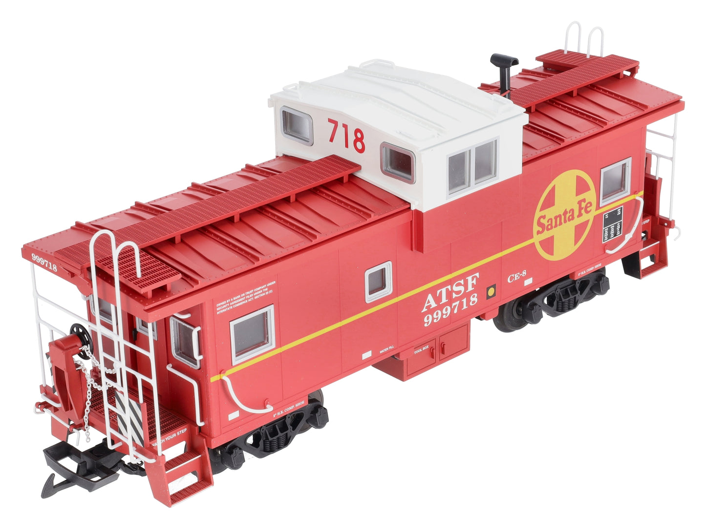 USA Trains 12123 G Atchison, Topeka & Santa Fe Extended Vision Caboose #999718