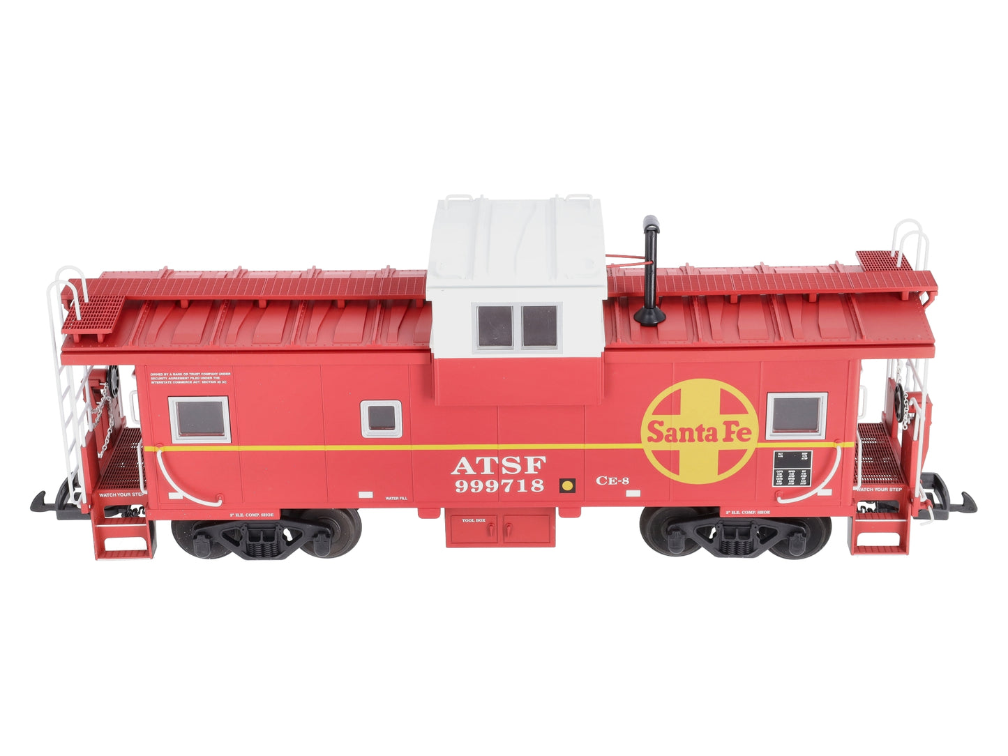 USA Trains 12123 G Atchison, Topeka & Santa Fe Extended Vision Caboose #999718