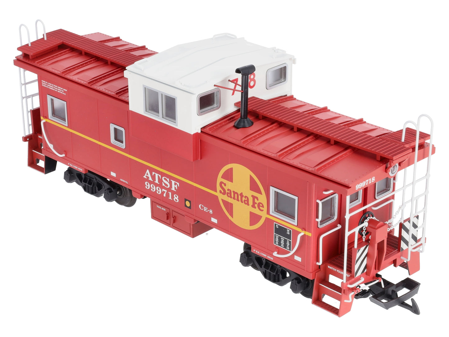 USA Trains 12123 G Atchison, Topeka & Santa Fe Extended Vision Caboose #999718