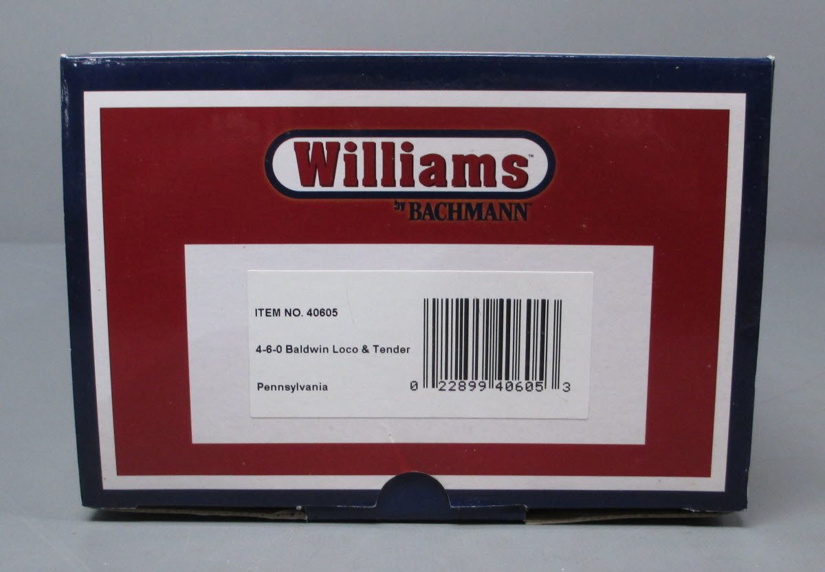 Williams 40605 O Scale PRR Baldwin 4-6-0 Steam Locomotive #863