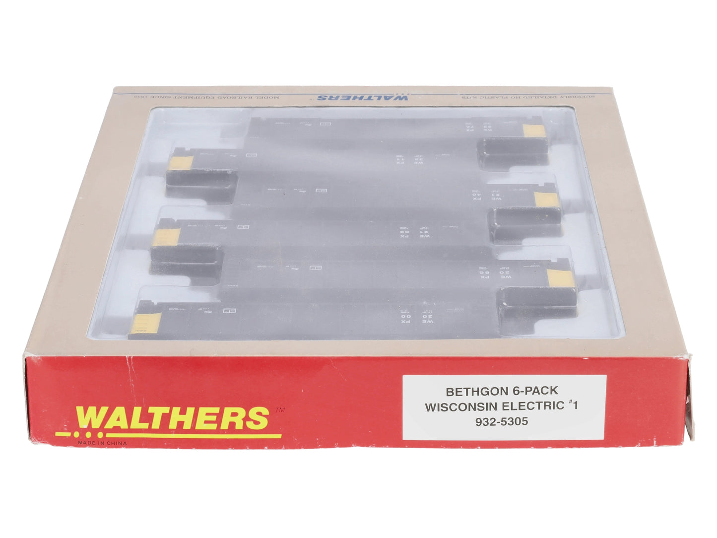 Walthers 932-5305 HO Wisconsin Electric Bethgon 6-Pack