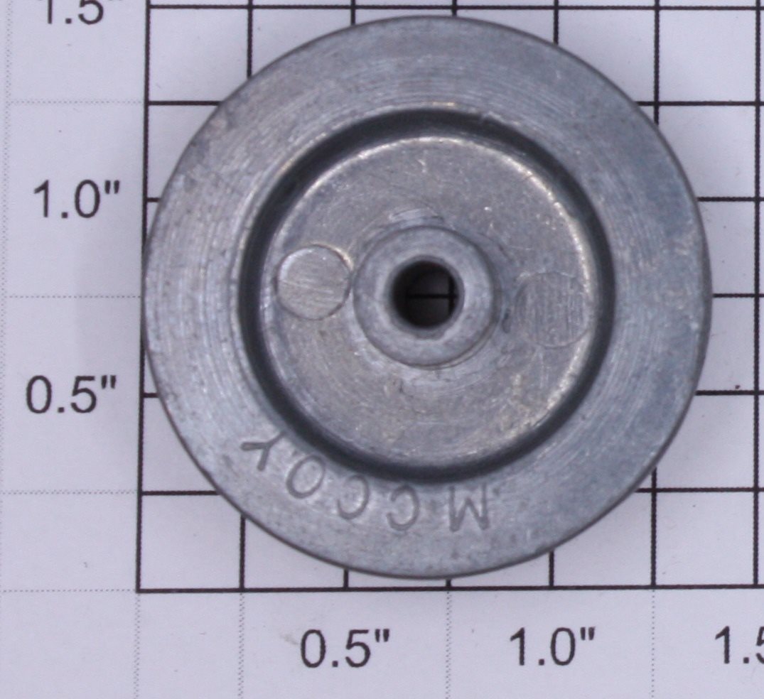 American Flyer 4696-1 Nickel Red Spoke Trailing Wheel with Nickel Rim