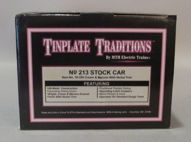 MTH 10-204 Std. Gauge Tinplate Stock Car #213