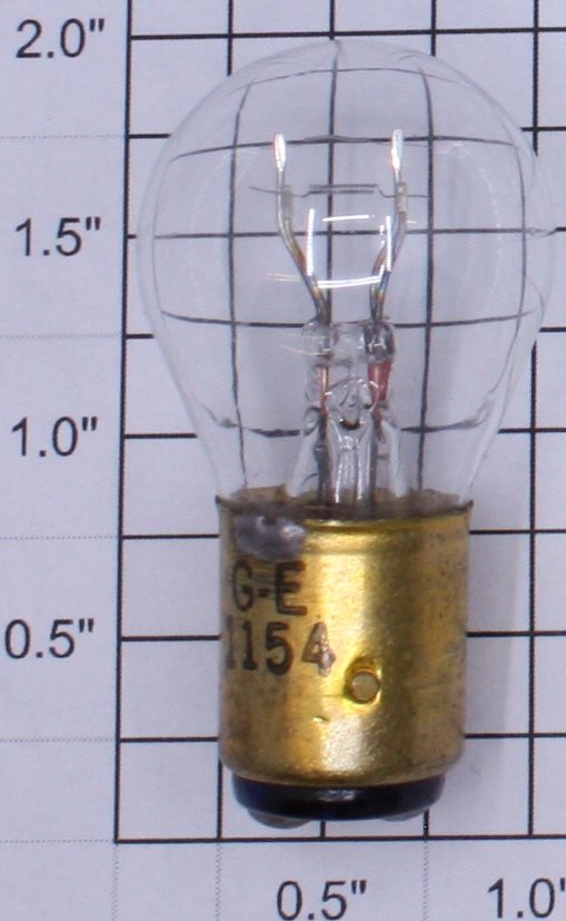 GE 1154 12 Volt Bayonet Base Brake Turn Signal Tail Clear Light Bulb