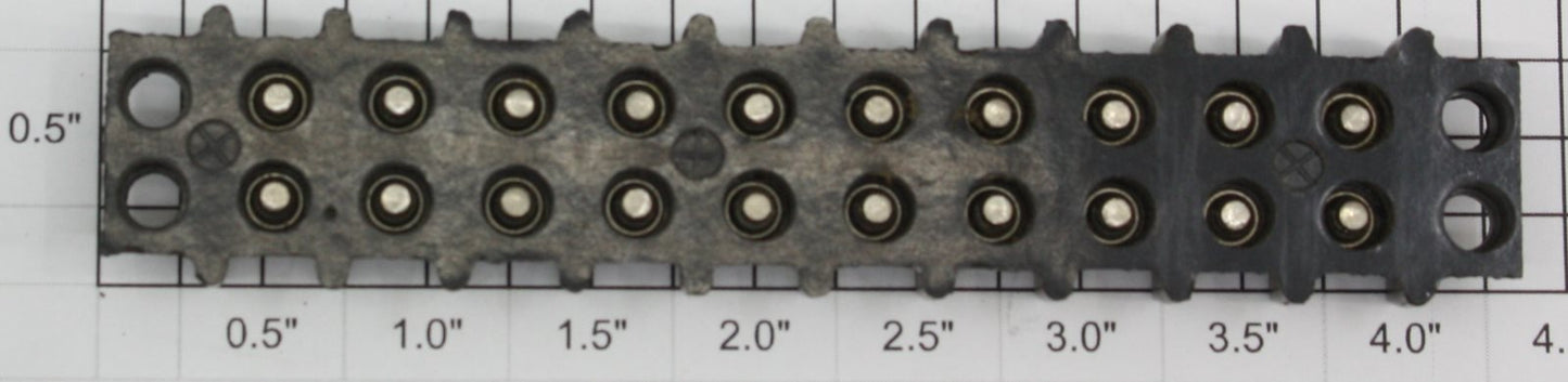 Acme 20-10 10-Position Dual Row Screw Terminal Electric Barrier Strip