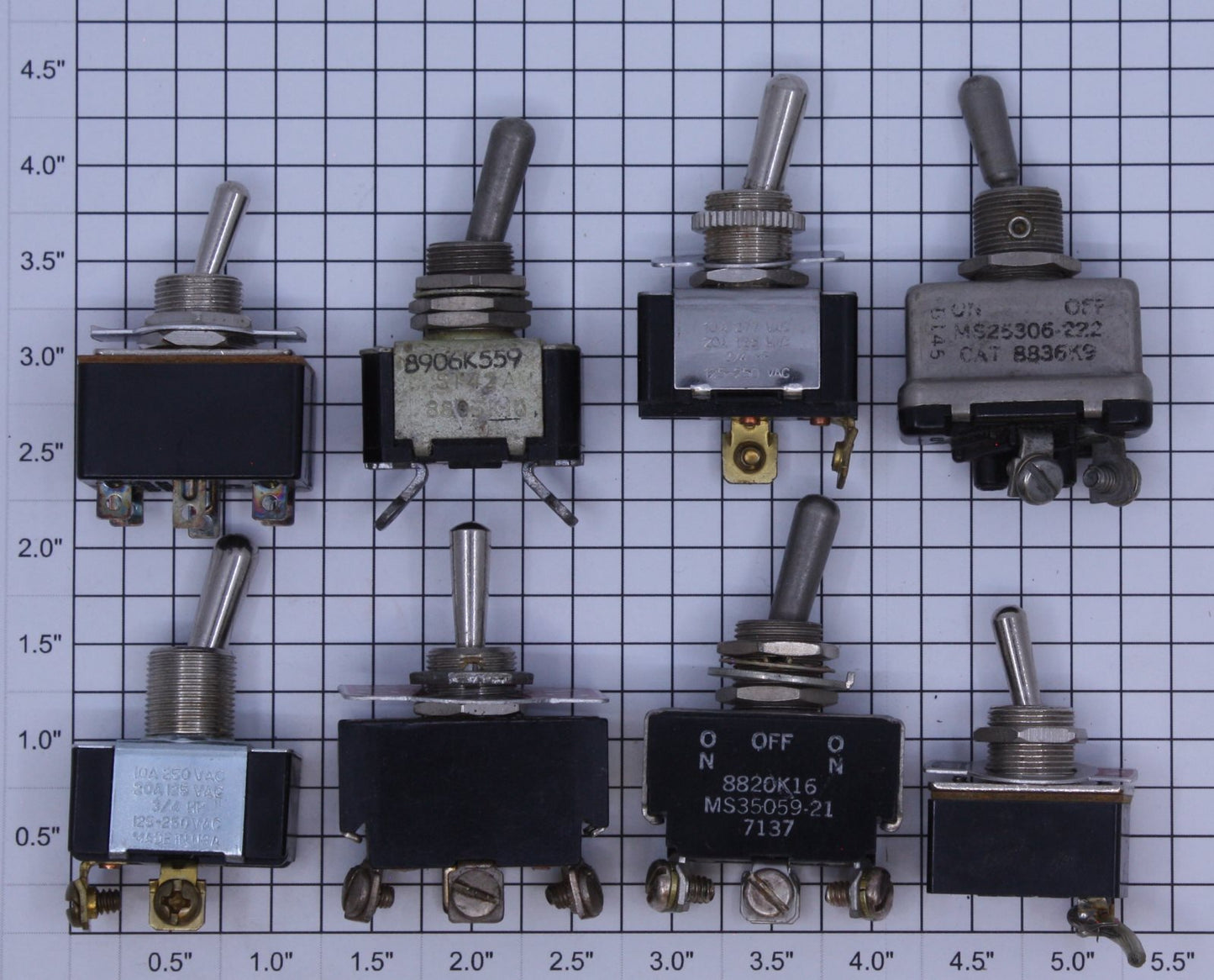 Acme 121358 Various Toggle Switch Assortment (Bag of 8)