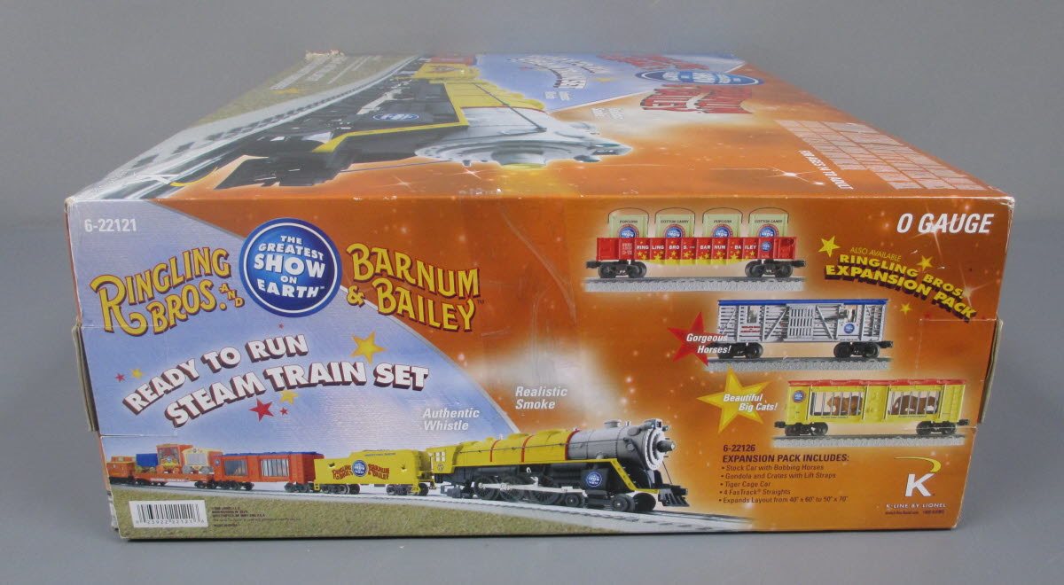 Lionel K-Line 6-22121 O Gauge Ringling Bros. Circus Steam Train Set #5