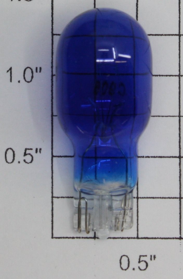 Acme 906B Transparent Blue T5 Wedge 13V .69A 6CP Light Bulb