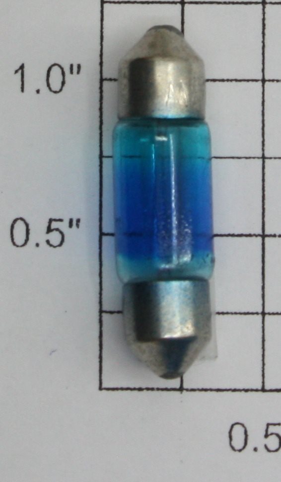 Acme 3021B 12V 3W 8 x 29mm Blue T-2 1/4 Festoon Light Bulb