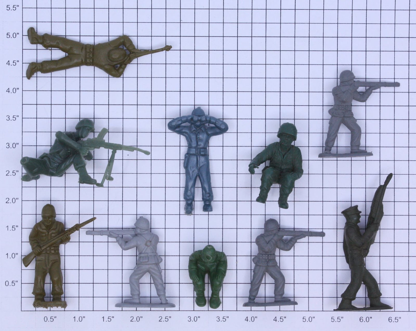Acme 20-1111 Army Man Figure Assortment (Set of 10)