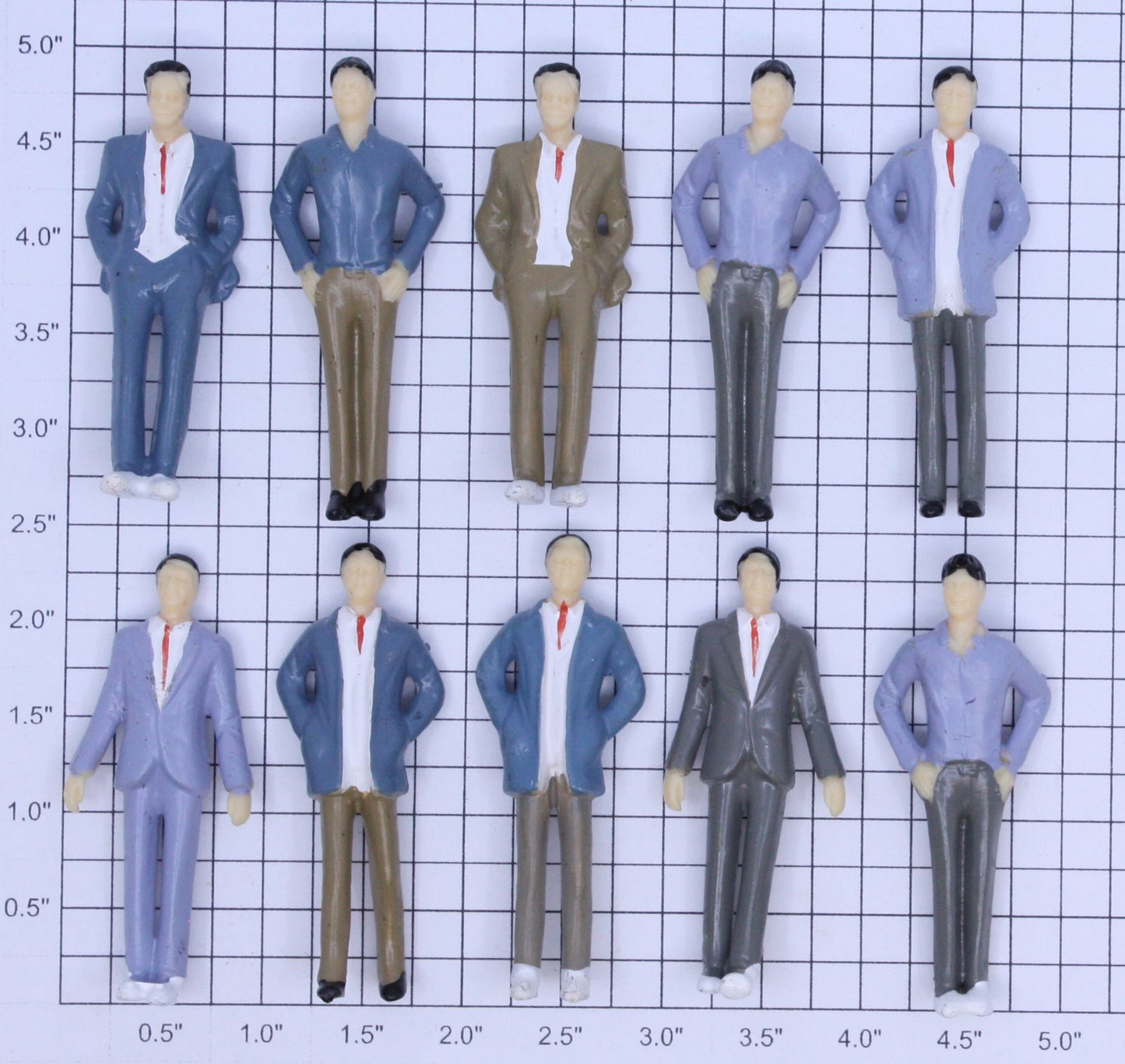 Acme 22-1255 Standing Male Figure Assortment (Bag of 10)