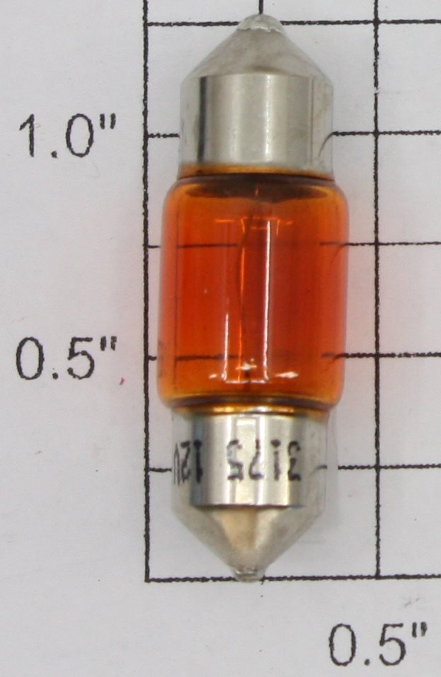 Acme 3175A 12V 10W 10 x 31mm Amber T3 Festoon Light Bulb
