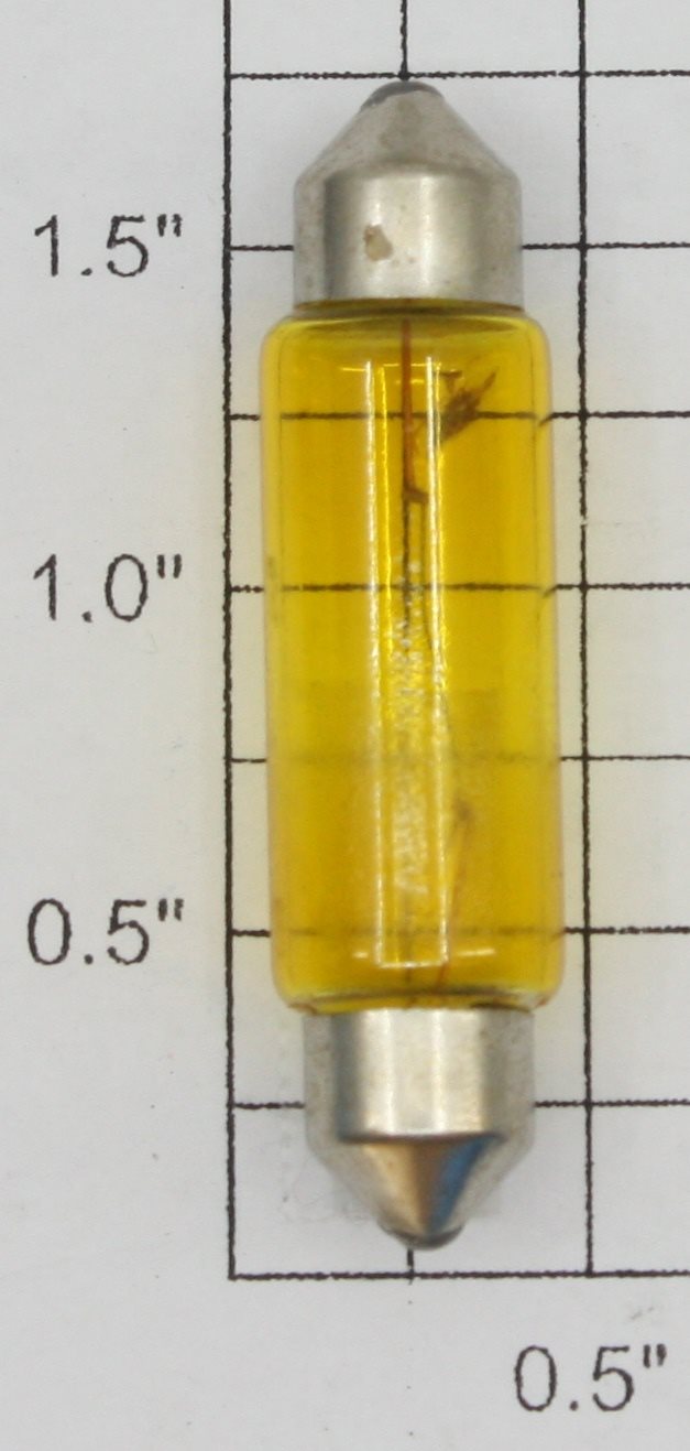 Acme E211-2Y 12.8V .97A 12CP Yellow T3 Festoon Light Bulb