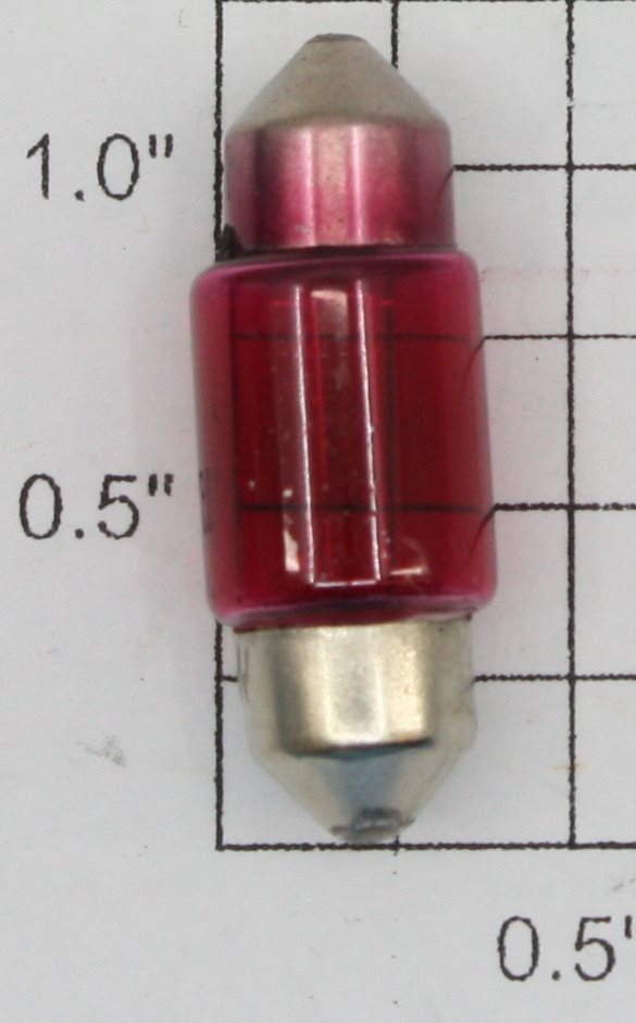 Acme 3175R 12V 10W 10 x 31mm Red T3 Festoon Light Bulb