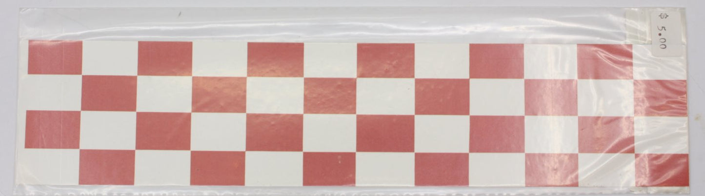 Airex 256-4 Red and White Racing Sticker Decal with Adhesive (Set of 2)
