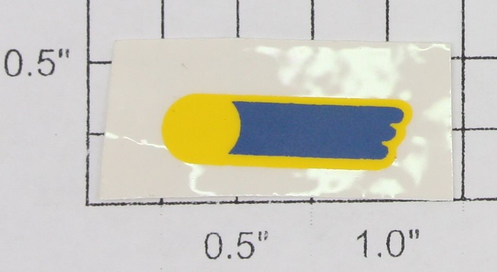 American Flyer 500-04 American Flyer Blue and Yellow Sticker Decal