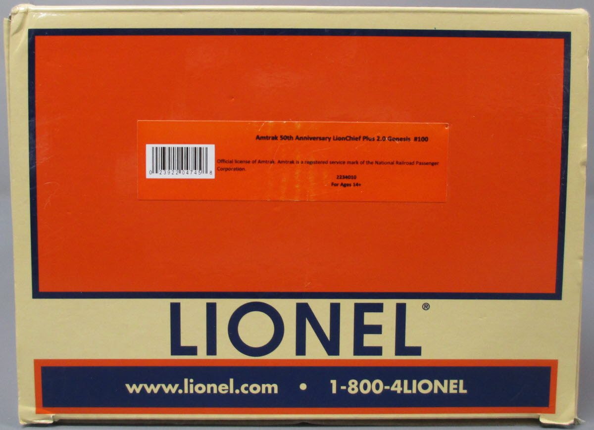 Lionel 2234010 O Amtrak 50th Anniversary Diesel Engine #100 w LionChief Plus 2.0