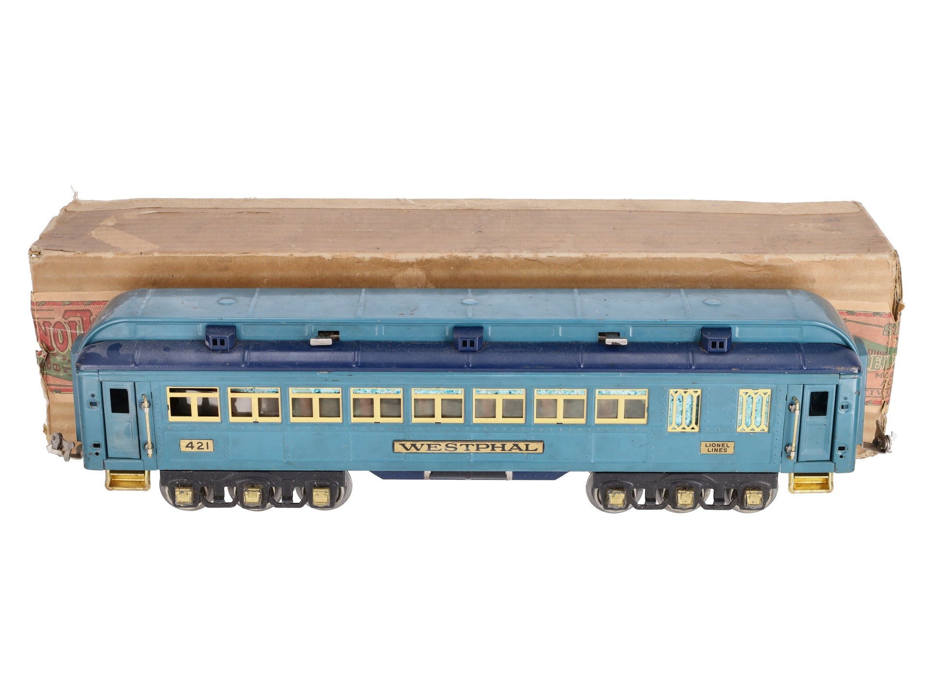 Lionel 421 Vintage Standard Gauge Westphal Blue Comet Pullman – Trainz