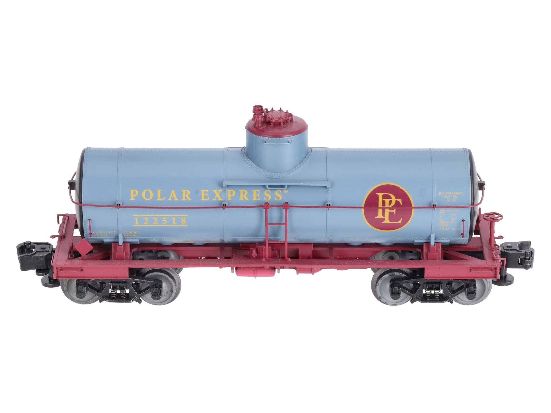 Lionel 6-84810 O The Polar Express™ 8000 Gallon Tank Car #122518 – Trainz
