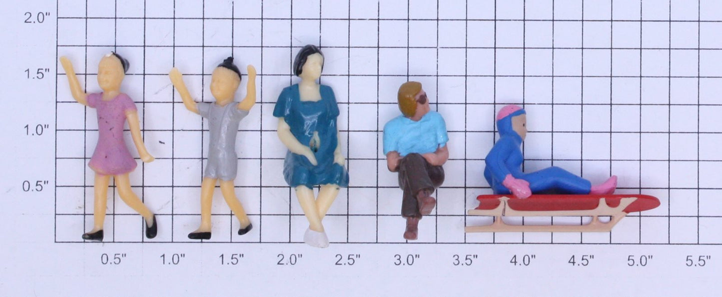 Acme 0707-1433 O Gauge Figure Assortment (Bag of 5)