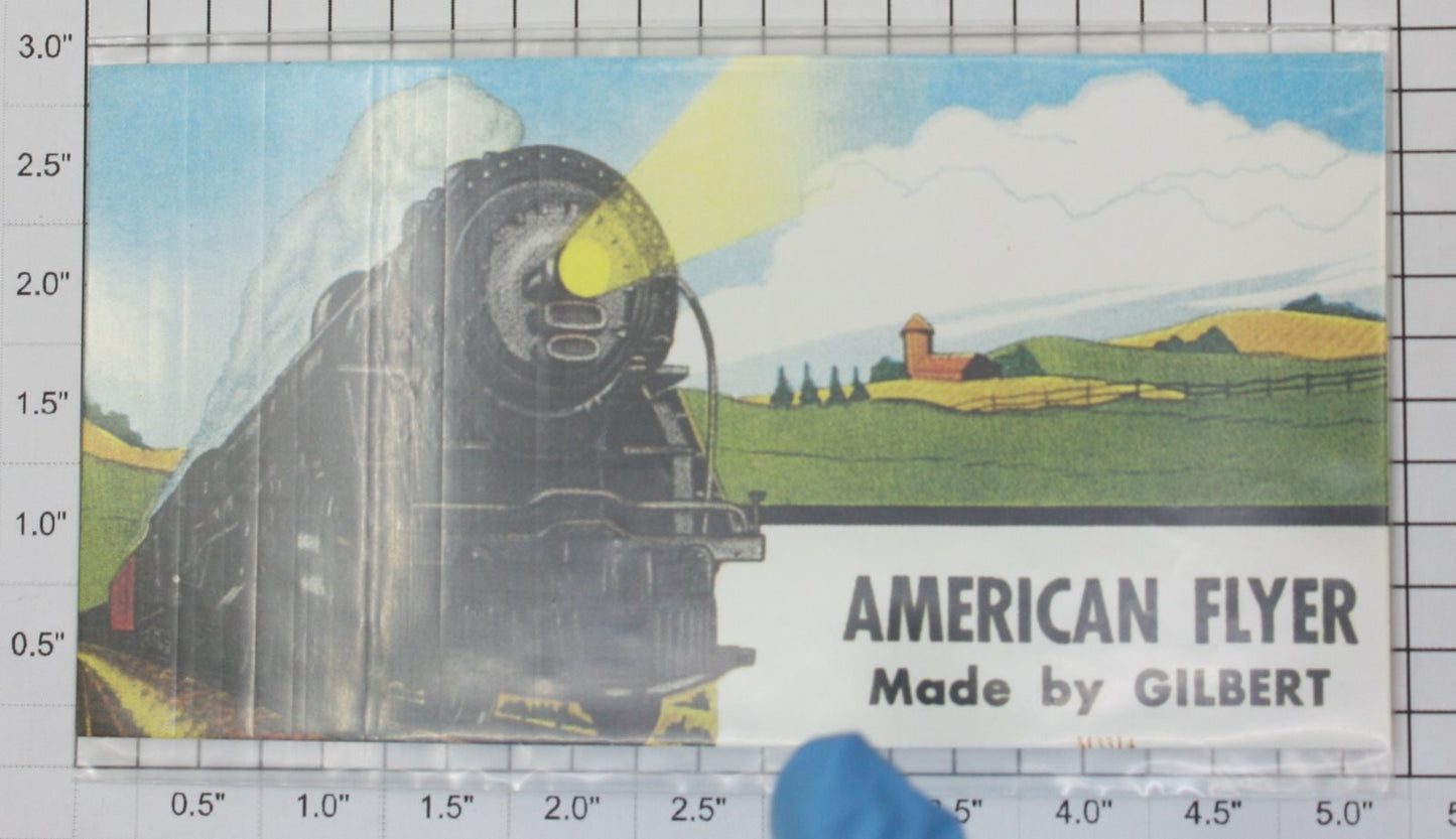American Flyer 577-4 "American Flyer Made by Gilbert" Billboard Insert Only