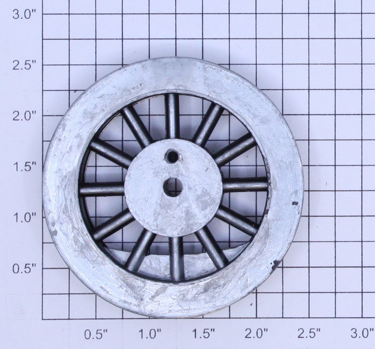 American Flyer 4696-5 Ives Black Spoked 2-1/2" Std. Gauge Steam Loco Plain Wheel