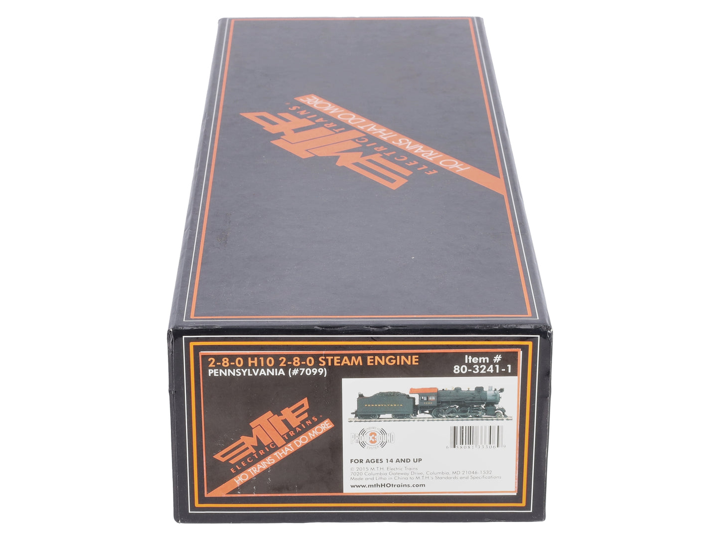 MTH 80-3241-1 HO Pennsylvania Railroad 2-8-0 H10 Steam Engine w/ P-S 3 #7099