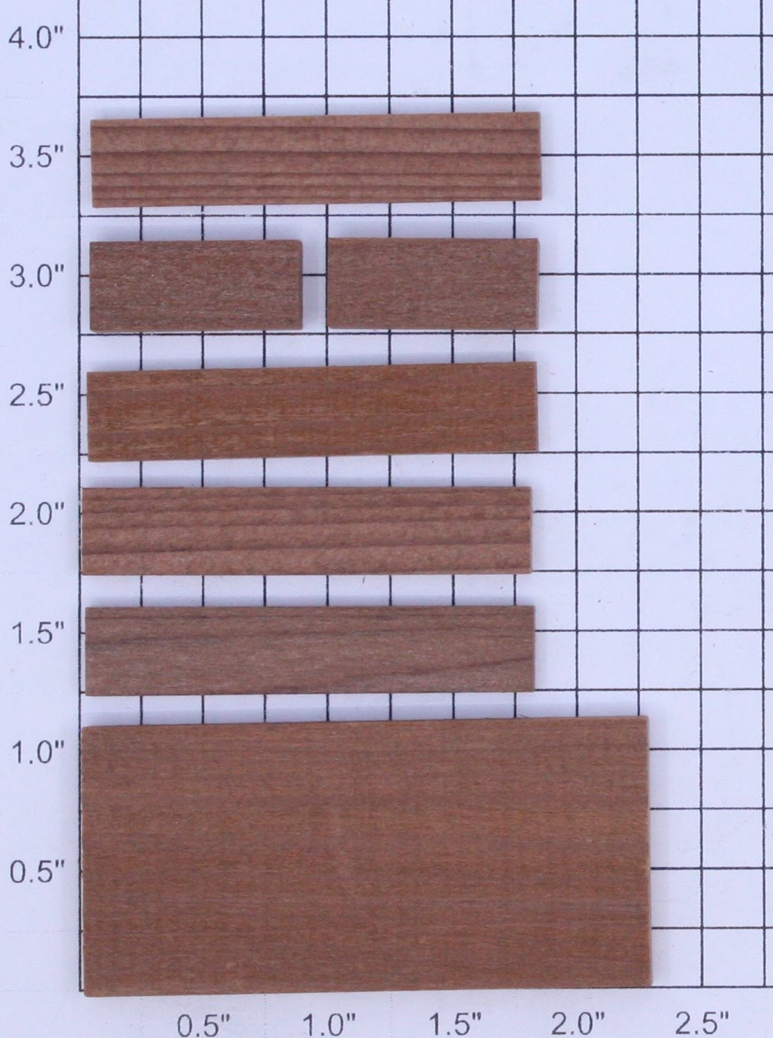 Acme 264-20 O Gauge Hand Cut Wood Timbers (Bag of 7)