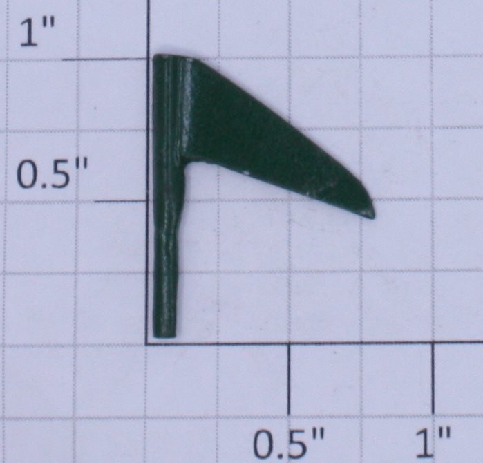 American Flyer 366-G Standard Gauge Green Metal Flag